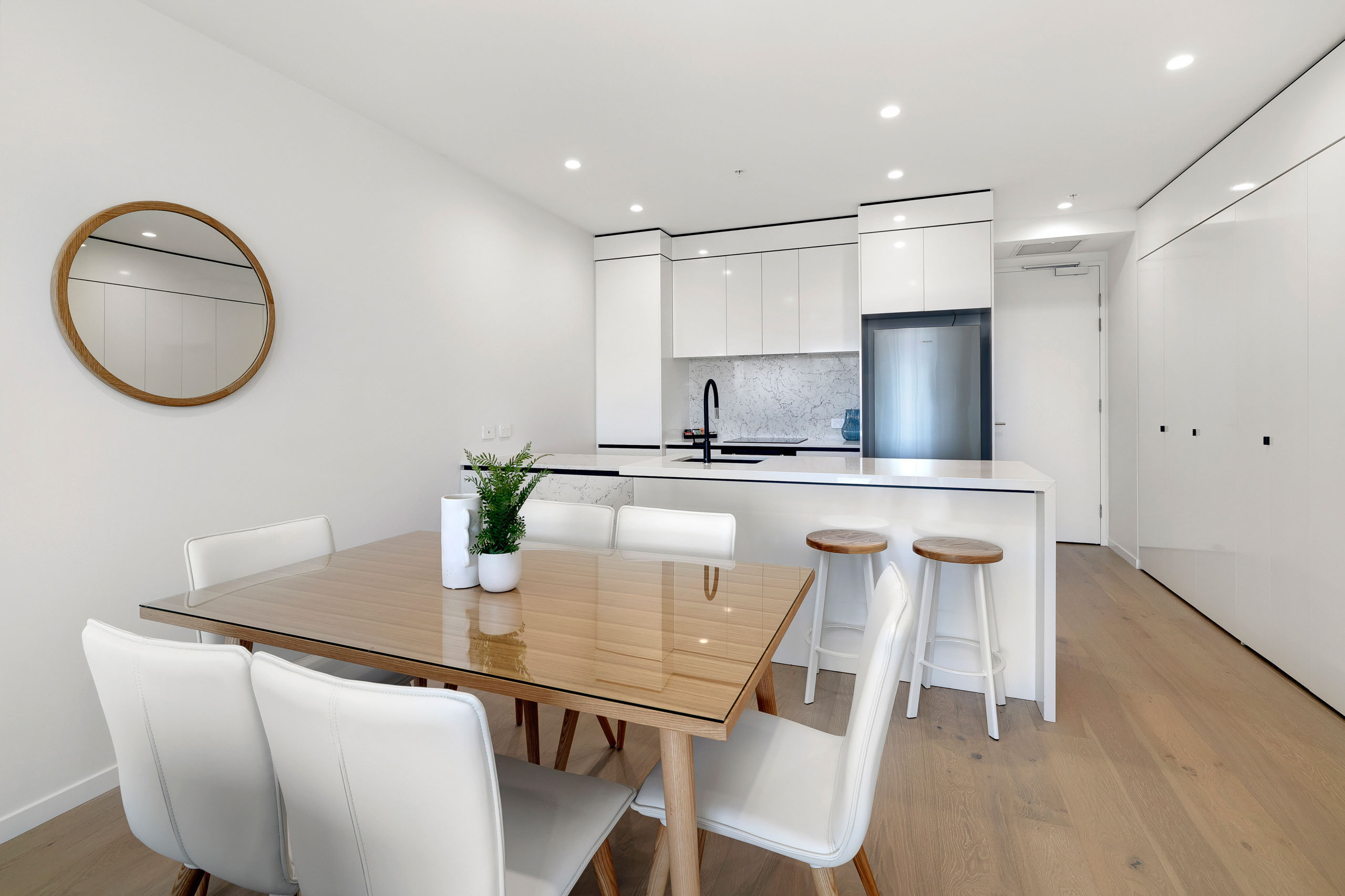 Opus Broadbeach Apartments Unit 102 Dining and Kitchen